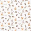 Organic Cotton Jersey Watercolour Woodland Animals – Offwhite -Tailor Supplies Sales Store 901 1
