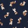Cotton Jersey Sweet Foxes – Midnight Blue -Tailor Supplies Sales Store 980
