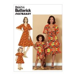 Wrap Dress | Butterick 6654 | OneSize