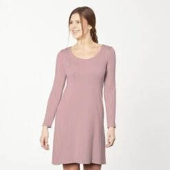 Plain Ribbed Jersey – Dusky Pink -Tailor Supplies Sales Store BSZ052 43