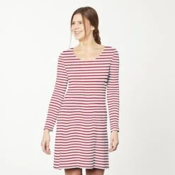 Narrow & Wide Stripes Cotton Jersey – White/red -Tailor Supplies Sales Store BSZ052 52