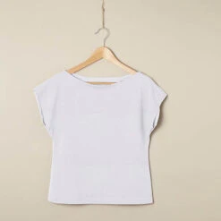 Plain Cotton Linen Blend Jersey – White -Tailor Supplies Sales Store BSZ064 2