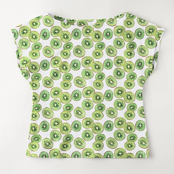 Cotton Jersey Kiwis – White/apple Green 7 Cotton Jersey Kiwis – White/apple Green - Image 5