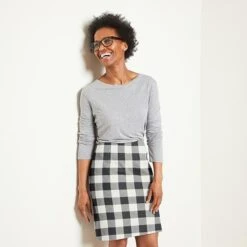 Lurex Check Cotton – Black/white -Tailor Supplies Sales Store BSZ066