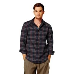 Stretch Tartan – Navy/red -Tailor Supplies Sales Store BSZ209 4
