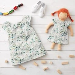 Cotton Poplin Digital Print Eucalyptus – Offwhite -Tailor Supplies Sales Store BSZ427 2