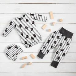 Cotton Jersey Stripe Ninjas– White -Tailor Supplies Sales Store BSZ428 13