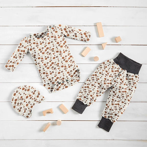 Cotton Jersey Flowers In The Meadow– Offwhite 8 Cotton Jersey Flowers In The Meadow– Offwhite - Image 6