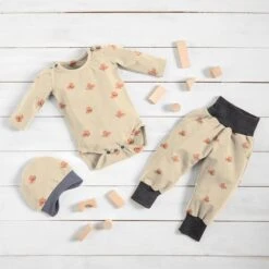 Cotton Jersey Delicate Butterfly– Cream -Tailor Supplies Sales Store BSZ428 46