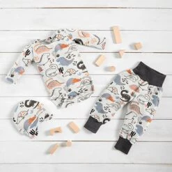 Cotton Jersey Happy Dinosaurs – Offwhite -Tailor Supplies Sales Store BSZ428 63