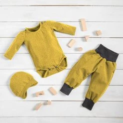 Cotton Jersey Colourful Little Dots – Curry Yellow -Tailor Supplies Sales Store BSZ428 76