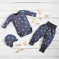 Cotton Jersey Little Flowers – Navy Blue -Tailor Supplies Sales Store BSZ428 95