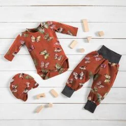 Cotton Jersey Butterflies – Terracotta 11 Cotton Jersey Butterflies – Terracotta -Tailor Supplies Sales Store BSZ428 99