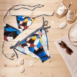 Abstract Leaves Swimsuit Fabric – Black -Tailor Supplies Sales Store BSZ637P 1