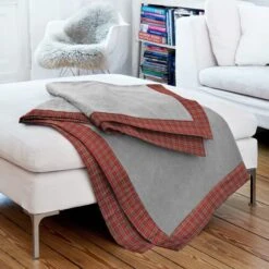 Cotton Flannel Tartan Check Glenside – Chili -Tailor Supplies Sales Store BSZ703