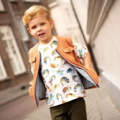 Cotton Jersey Cheeky Chameleons Digital Print – Offwhite -Tailor Supplies Sales Store LB01 1