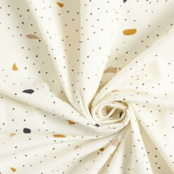 GOTS Cotton Jersey Terrazzo | Tula – Offwhite/dark Brown 10 GOTS Cotton Jersey Terrazzo | Tula – Offwhite/dark Brown -Tailor Supplies Sales Store SZ00 137