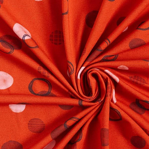 GOTS Cotton Jersey Dots | Tula – Terracotta 5 GOTS Cotton Jersey Dots | Tula – Terracotta - Image 3