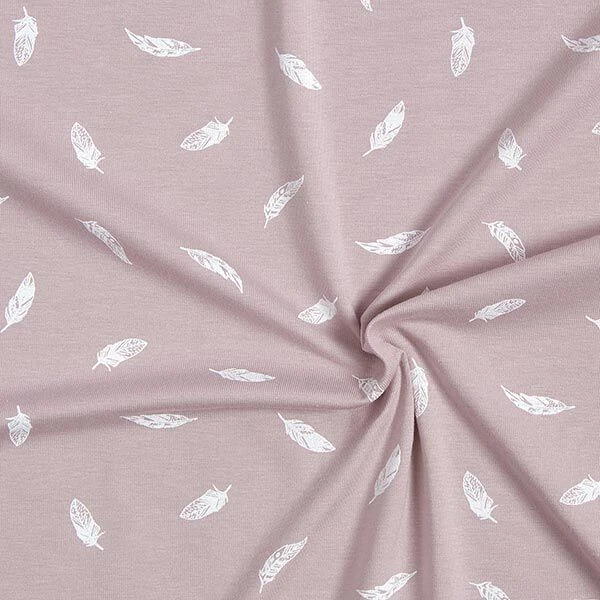 Cotton Jersey Feathers – Pastel Violet 5 Cotton Jersey Feathers – Pastel Violet - Image 3