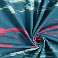 GOTS Cotton Jersey Corn Silk | Tula – Petrol/intense Pink -Tailor Supplies Sales Store SZ00 154