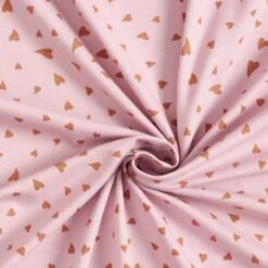 Cotton Jersey Swirled Hearts – Light Dusky Pink 9 Cotton Jersey Swirled Hearts – Light Dusky Pink -Tailor Supplies Sales Store SZ00 162