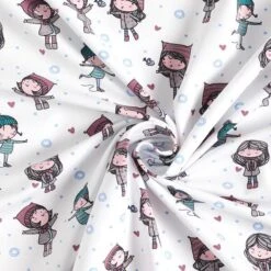 Cotton Jersey Ice-skater Girl– White -Tailor Supplies Sales Store SZ00 172