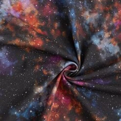 Cotton Jersey Space Digital Print – Black -Tailor Supplies Sales Store SZ00 196