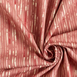 GOTS Cotton Jersey Stripes | Tula – Dusky Pink/terracotta -Tailor Supplies Sales Store SZ00 198