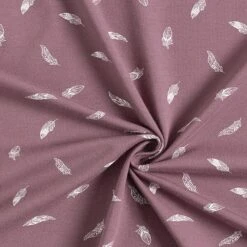 Cotton Jersey Feathers – Aubergine -Tailor Supplies Sales Store SZ00 231
