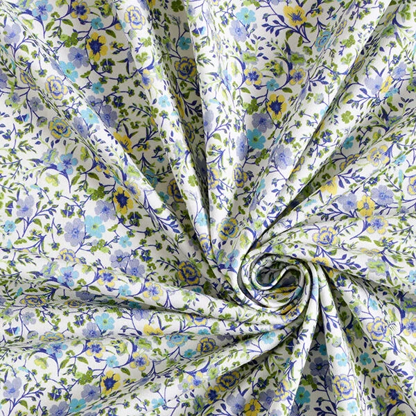 Flower Tendrils Cotton Jersey – Lilac 5 Flower Tendrils Cotton Jersey – Lilac - Image 3