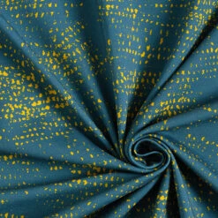 GOTS Cotton Jersey Ears Of Corn | Tula – Petrol/curry Yellow -Tailor Supplies Sales Store SZ00 252