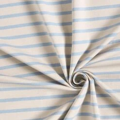 Narrow & Wide Stripes Cotton Jersey – Cashew/light Blue 12 Narrow & Wide Stripes Cotton Jersey – Cashew/light Blue -Tailor Supplies Sales Store SZ00 264