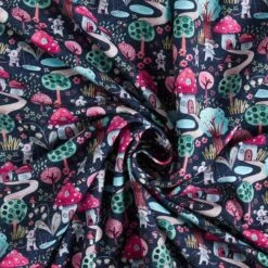 Cotton Jersey Mice On The Move Digital Print – Navy Blue -Tailor Supplies Sales Store SZ00 273