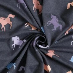 Cotton Jersey Unicorns – Navy Blue -Tailor Supplies Sales Store SZ00 298