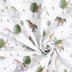 Organic Cotton Jersey Horses And Unicorns Digital Print – Offwhite 9 Organic Cotton Jersey Horses And Unicorns Digital Print – Offwhite -Tailor Supplies Sales Store SZ00 301