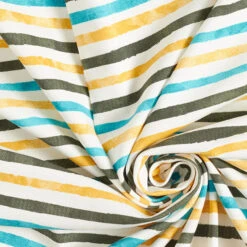 Cotton Jersey Brush Stripes – White -Tailor Supplies Sales Store SZ00 303