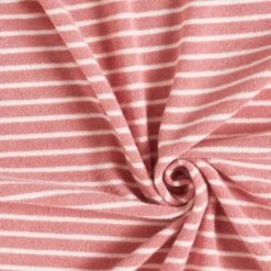Terry Cloth Jersey Stripes – Dusky Pink -Tailor Supplies Sales Store SZ00 315