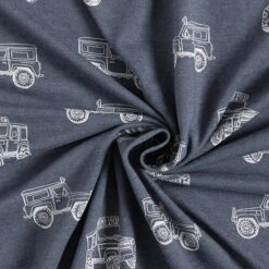 Cotton Jersey Four-by-Four – Navy Blue -Tailor Supplies Sales Store SZ00 319