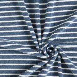Terry Cloth Jersey Stripes – Denim Blue -Tailor Supplies Sales Store SZ00 320