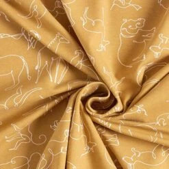 Cotton Jersey Line Drawing Animals – Fawn -Tailor Supplies Sales Store SZ00 332