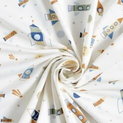 Cotton Jersey Rockets – Offwhite -Tailor Supplies Sales Store SZ00 333