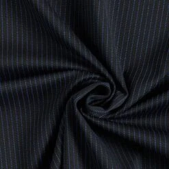 Pinstripes Ponte Roma Jersey – Black/indigo 10 Pinstripes Ponte Roma Jersey – Black/indigo -Tailor Supplies Sales Store SZ00 337