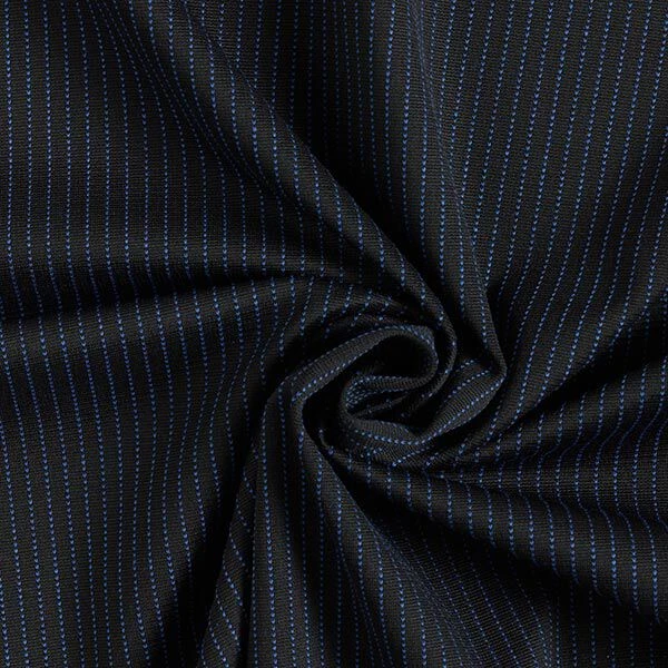 Pinstripes Ponte Roma Jersey – Black/indigo 6 Pinstripes Ponte Roma Jersey – Black/indigo - Image 4