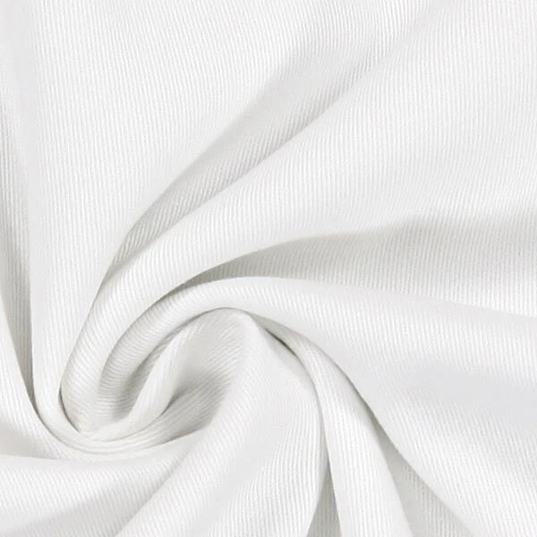 Cotton Twill Stretch – White 3 Cotton Twill Stretch – White - Image 2