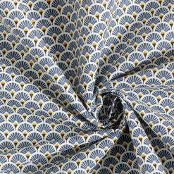 Coated Cotton Little Fans – Denim Blue 11 Coated Cotton Little Fans – Denim Blue -Tailor Supplies Sales Store SZ00 385