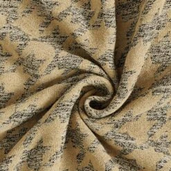 Large Double Weave Houndstooth – Beige/grey -Tailor Supplies Sales Store SZ00 400