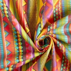 Coated Cotton Ethnic Stripes -Tailor Supplies Sales Store SZ00 412