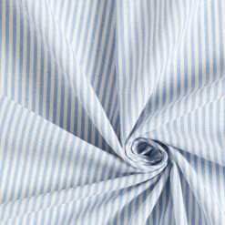 Cotton Viscose Blend Stripes – Light Blue/offwhite -Tailor Supplies Sales Store SZ00 421