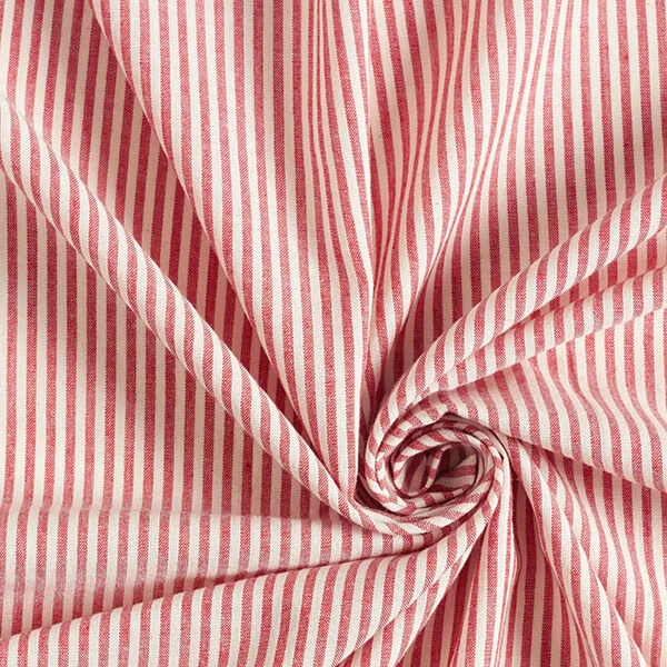 Cotton Viscose Blend Stripes – Chili/offwhite 5 Cotton Viscose Blend Stripes – Chili/offwhite - Image 3