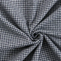 Gingham Check Coating Fabric – Navy Blue -Tailor Supplies Sales Store SZ00 441